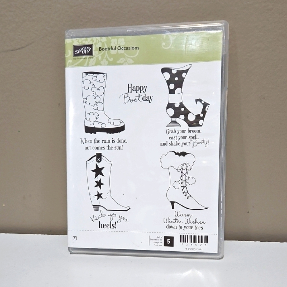 Bootiful Occasions Stampin Up Runber Cling Stamp Set